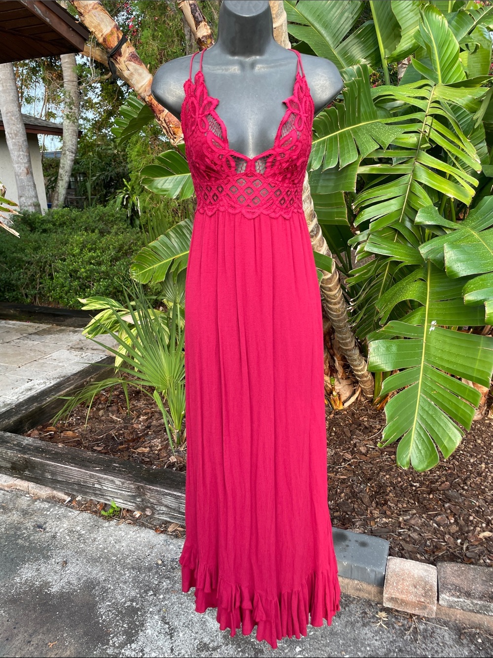 lace trim adele  handkerchief ruffled hem  dress
